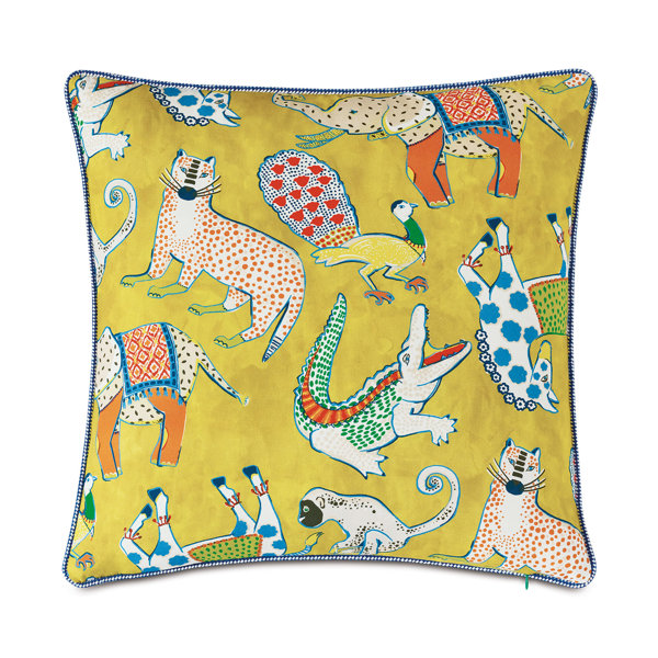 Eastern Accents Hullabaloo Checkered Cord Square Cotton Pillow Cover